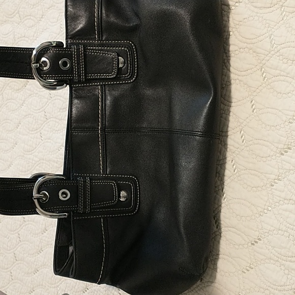 Coach Soho F13732 Pleated Leather Tote Bag - Picture 12 of 16